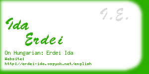 ida erdei business card